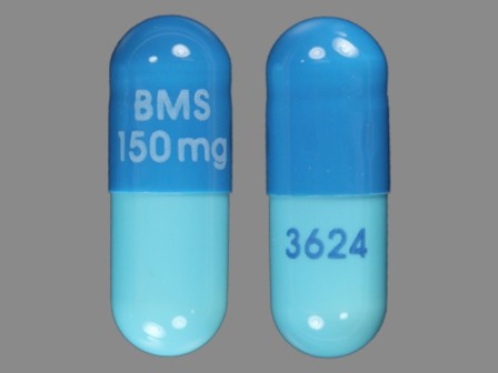 BMS 150 mg 3624: (0003-3624) Reyataz 150 mg Oral Capsule, Gelatin Coated by Remedyrepack Inc.