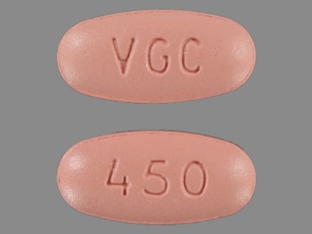 VGC 450: (0004-0038) Valcyte 450 mg Oral Tablet by Genentech, Inc.