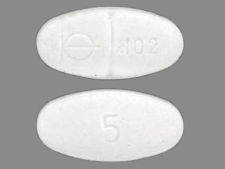 BM 102 5: (0004-0262) Demadex 5 mg Oral Tablet by Roche Pharmaceuticals