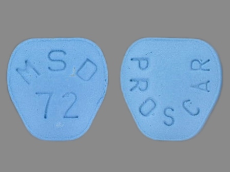 MSD 72 PROSCAR: (0006-0072) Proscar 5 mg Oral Tablet by Merck Sharp & Dohme Corp.