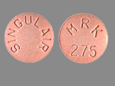 MRK 275 SINGULAIR: (0006-0275) Singulair 5 mg Chewable Tablet by Bryant Ranch Prepack