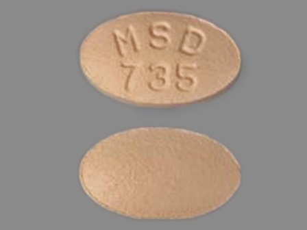 MSD 735: (0006-0735) Zocor 10 mg Oral Tablet by Merck Sharp & Dohme Corp.