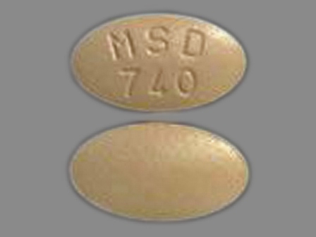 MSD 740: (0006-0740) Zocor 20 mg Oral Tablet by Merck Sharp & Dohme Corp.