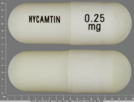 HYCAMTIN 0 25 mg: (0007-4205) Hycamtin .25 mg Oral Capsule by Glaxosmithkline Manufacturing Spa