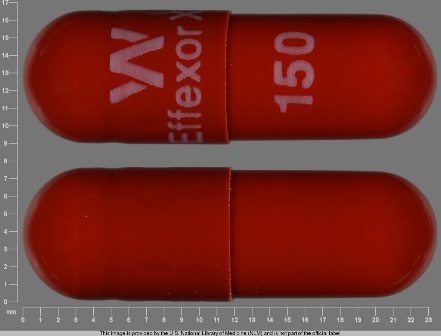W EffexorXR 150: (0008-0836) 24 Hr Effexor 150 mg Extended Release Capsule by Wyeth Pharmaceuticals Company, a Subsidiary of Pfizer Inc.