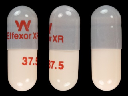 W EffexorXR 375: (0008-0837) 24 Hr Effexor 37.5 mg Extended Release Capsule by Wyeth Pharmaceuticals Company, a Subsidiary of Pfizer Inc.