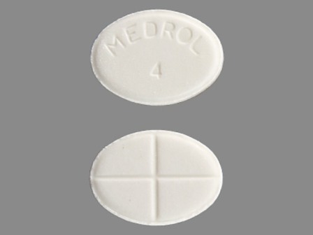 Medrol 4: (0009-0056) Medrol 4 mg Oral Tablet by Stat Rx USA