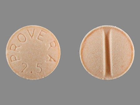 PROVERA 2 5: (0009-0064) Provera 2.5 mg Oral Tablet by Pharmacia and Upjohn Company