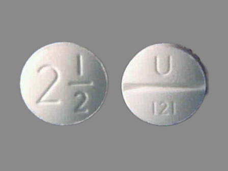 U/121 2½: (0009-0121) Loniten 2.5 mg Oral Tablet by Pharmacia and Upjohn Company