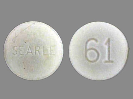 SEARLE 61: (0025-0061) Lomotil (Atropine Sulfate 0.025 mg / Diphenoxylate Hydrochloride 2.5 mg) Oral Tablet by G.d. Searle LLC Division of Pfizer Inc