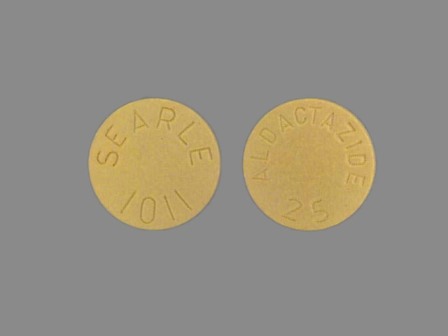 ALDACTAZIDE 25 SEARLE 1011: (0025-1011) Aldactazide 25 mg Oral Tablet by G.d. Searle LLC Division of Pfizer Inc