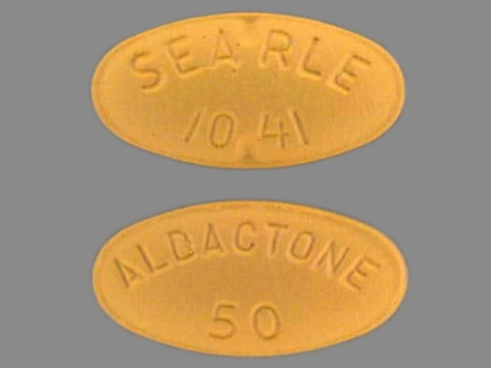SEARLE 1041 ALDACTONE 50: (0025-1041) Aldactone 50 mg Oral Tablet by G.d. Searle LLC Division of Pfizer Inc