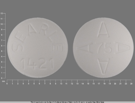SEARLE 1421 AAAA 75: (0025-1421) Arthrotec (Diclofenac Sodium (Enteric Coated Core) 75 mg / Misoprostol (Non-enteric Coated Mantle) 200 Mcg) Oral Tablet by G.d. Searle LLC Division of Pfizer Inc