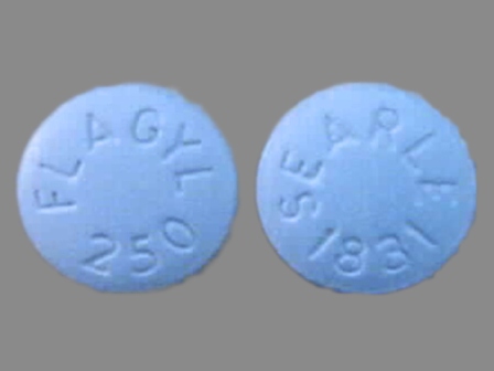 SEARLE 1831 FLAGYL 250: (0025-1831) Flagyl 250 mg Oral Tablet by G.d. Searle LLC Division of Pfizer Inc
