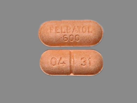 FELBATOL 600 0431: (0037-0431) Felbatol 600 mg Oral Tablet by Meda Pharmaceuticals Inc.