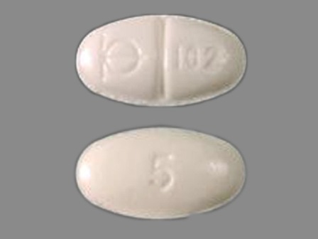 102 5: (0037-5005) Demadex 5 mg Oral Tablet by Meda Pharmaceuticals Inc.