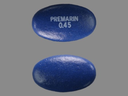 PREMARIN 045: (0046-1101) Premarin 0.45 mg Oral Tablet by Wyeth Pharmaceuticals Inc., a Subsidiary of Pfizer Inc.