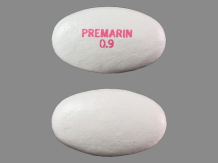 PREMARIN 09: (0046-1103) Premarin 0.9 mg Oral Tablet by Physicians Total Care, Inc.