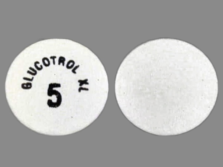 GLUCOTROL XL 5: (0049-1550) 24 Hr Glucotrol XL 5 mg Extended Release Tablet by Roerig