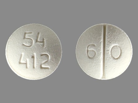 60 54 412: (0054-0245) Codeine Sulfate 60 mg Oral Tablet by Roxane Laboratories, Inc