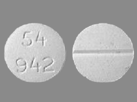 54 942: (0054-4497) Leucovorin 10 mg (As Leucovorin Calcium 10.8 mg) Oral Tablet by Roxane Laboratories, Inc.