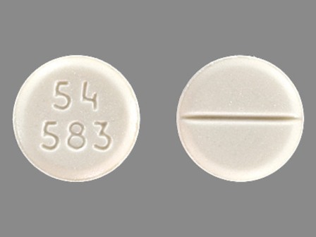 54 583 round white pill Furosemide