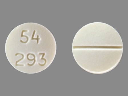 54 293: (0054-8496) Leucovorin 5 mg (As Leucovorin Calcium 5.4 mg) Oral Tablet by Roxane Laboratories, Inc.