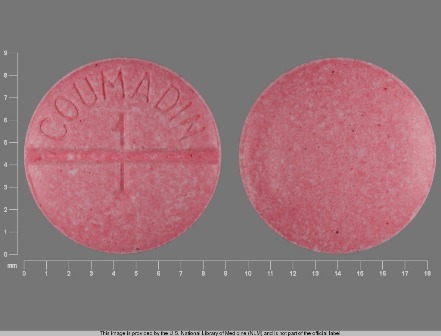 1 COUMADIN: (0056-0169) Coumadin 1 mg Oral Tablet by Remedyrepack Inc.