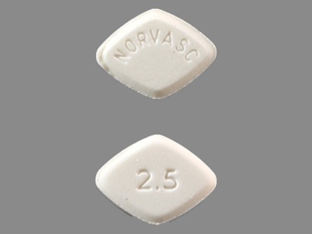 NORVASC 2 5: (0069-1520) Norvasc 2.5 mg Oral Tablet by Pfizer Laboratories Div Pfizer Inc
