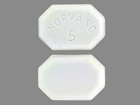 NORVASC 5: (0069-1530) Norvasc 5 mg Oral Tablet by Rebel Distributors Corp