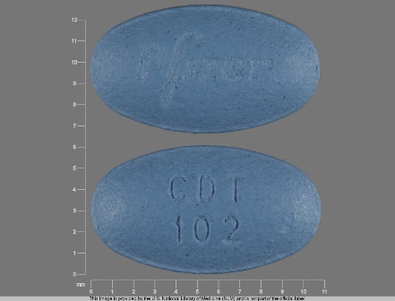 Pfizer CDT 102: (0069-2180) Caduet 10/20 mg Oral Tablet by Pfizer Laboratories Div Pfizer Inc