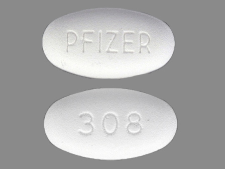 PFIZER 308: (0069-3080) Zithromax 600 mg Oral Tablet by Pfizer Laboratories Div Pfizer Inc