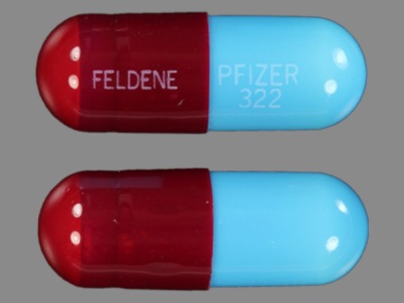 FELDENE PFIZER 322: (0069-3220) Feldene 10 mg Oral Capsule by Pfizer Laboratories Div Pfizer Inc