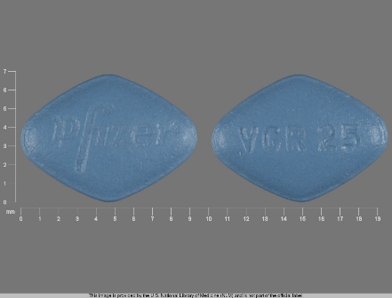 VGR25 Pfizer: (0069-4200) Viagra 25 mg Oral Tablet, Film Coated by Bryant Ranch Prepack