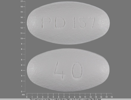 PD 157 40: (0071-0157) Lipitor 40 mg Oral Tablet by Parke-davis Div of Pfizer Inc