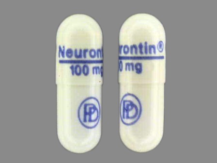 PD Neurontin 100 mg: (0071-0803) Neurontin 100 mg Oral Capsule by Parke-davis Div of Pfizer Inc