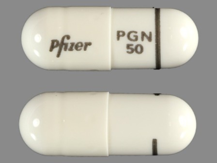Pfizer PGN 50: (0071-1013) Lyrica 50 mg Oral Capsule by Bryant Ranch Prepack