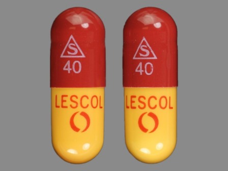 S 40 LESCOL: (0078-0234) Lescol (As Fluvastatin Sodium) 40 mg Oral Capsule by Novartis Pharmaceuticals Corporation