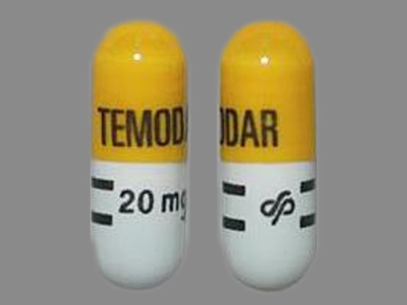 TEMODAR 20 mg dp: (0085-1519) Temodar 20 mg Oral Capsule by Merck Sharp & Dohme Corp.