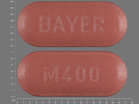 BAYER M400: (0085-1733) Avelox 400 mg Oral Tablet by Lake Erie Medical & Surgical Supply Dba Quality Care Products LLC