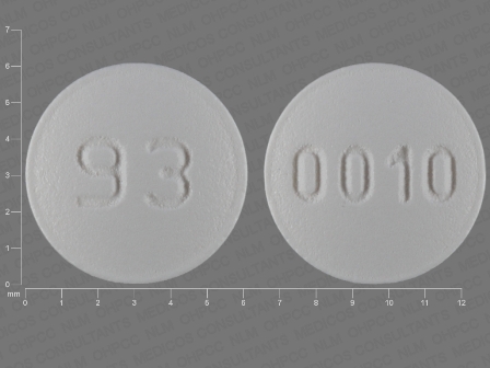 93 0010: (0093-0010) Tolterodine Tartrate 1 mg Oral Tablet, Film Coated by Teva Pharmaceuticals USA Inc