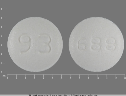 93 688: (0093-0688) Lamotrigine 5 mg Chewable Tablet by Teva Pharmaceuticals USA Inc