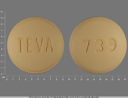 TEVA 739: (0093-0739) Donepezil Hydrochloride 10 mg Oral Tablet by Teva Pharmaceuticals USA Inc