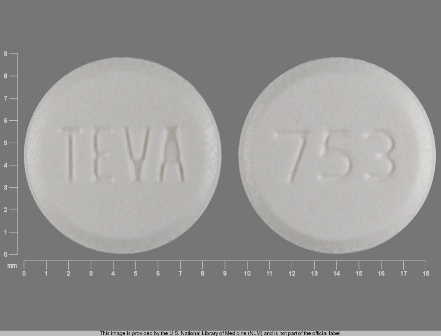 753 TEVA: (0093-0753) Atenolol 100 mg Oral Tablet by Preferred Pharmaceuticals Inc.