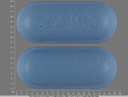 755/93 blue oblong pill
