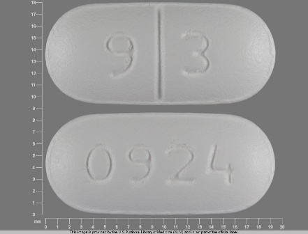 9 3 0924: (0093-0924) Oxaprozin 600 mg (As Oxaprozin Potassium 678 mg) Oral Tablet by Teva Pharmaceuticals USA Inc