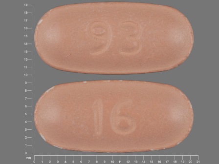 93 16: (0093-1016) Nabumetone 750 mg Oral Tablet, Film Coated by Quality Care Products, LLC