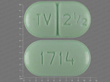 TV 2 1 2 1714: (0093-1714) Warfarin Sodium 2.5 mg Oral Tablet by Remedyrepack Inc.