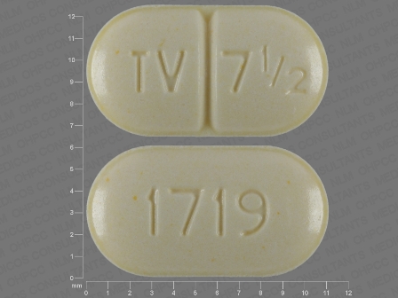 TV 7 1 2 1719: (0093-1719) Warfarin Sodium 7.5 mg Oral Tablet by Remedyrepack Inc.