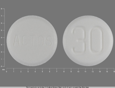 ACTOS 30: (0093-2047) Pioglitazone 30 mg Oral Tablet by Carilion Materials Management